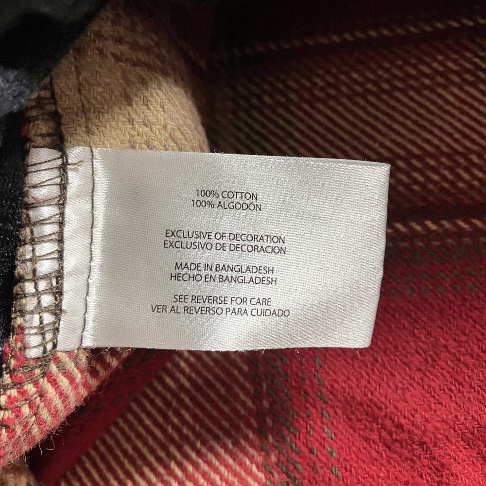 ORVIS Shirt Large Heavy Perfect Flannel Jacket Plaid Shacket Side Pockets - Picture 8 of 11